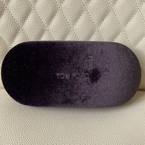 Grey Tom Ford sunglasses glasses case luxury eyewear sunnies protector hardshell